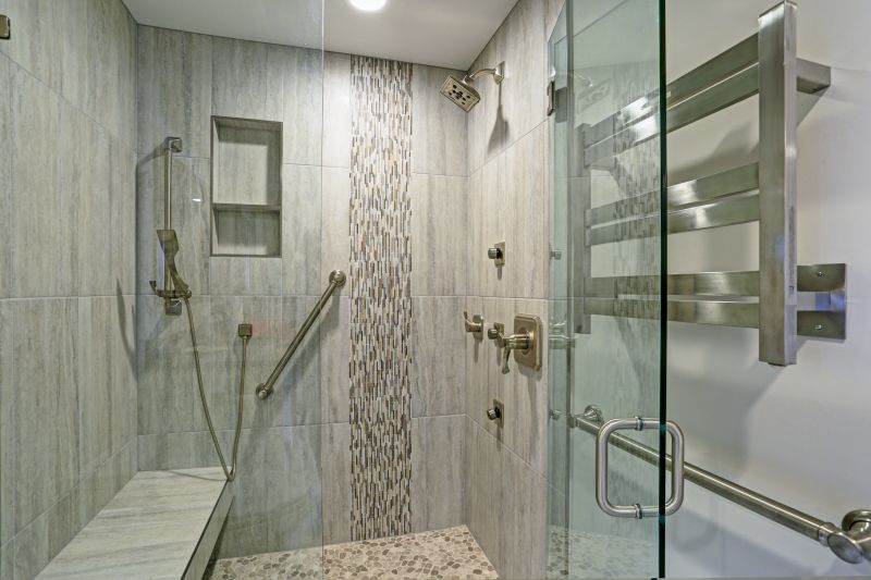 Walk-In Shower with Tile Details